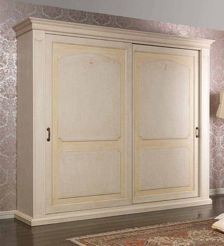 クラシックワードローブ - BOTTICELLI - VIMERCATI MEDA LUXURY CLASSIC FURNITURE - 木製 / スライディングドア / アイボリー