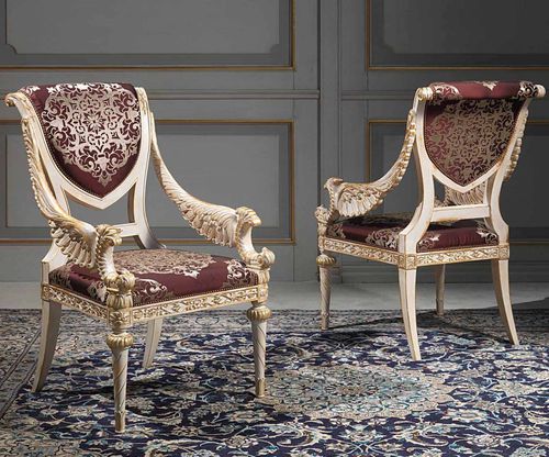 ルイ16世チェア - ART. 2001 - VIMERCATI MEDA LUXURY CLASSIC FURNITURE - 屋内用 / 木材 / 木製脚