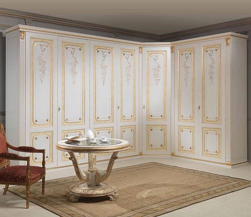 コーナー用ワードローブ - PORTABLE - VIMERCATI MEDA LUXURY CLASSIC FURNITURE - クラシック / 木製 / 開き戸