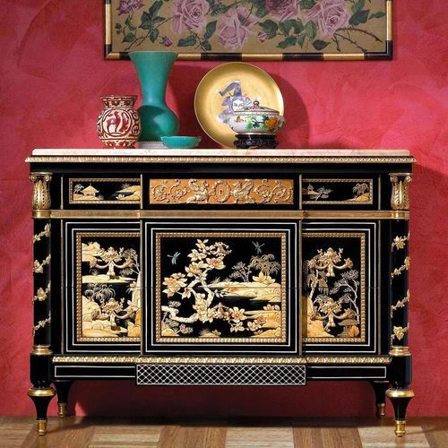 ルイ14世スタイルサイドボード - CHINA - VIMERCATI MEDA LUXURY CLASSIC FURNITURE - 木製 / 大理石 / 引き出し付き