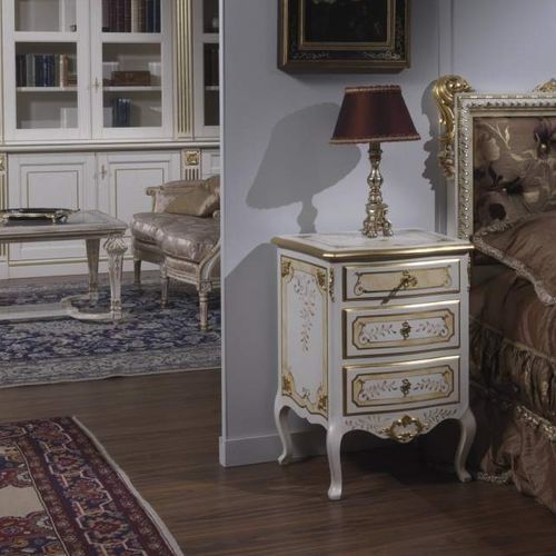クラシックベッドサイドテーブル - art. 2009 - VIMERCATI MEDA LUXURY CLASSIC FURNITURE - 木製 / 木製脚 / 長方形