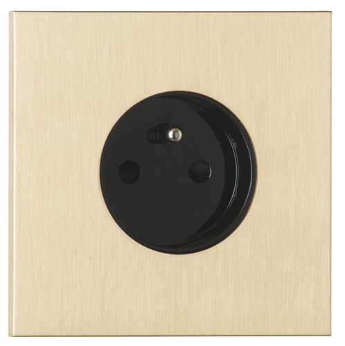 電流コンセント - PSI001-LB & MPS014-N - LUXONOV - 壁取り付け式 / 真ちゅう製 / 現代風