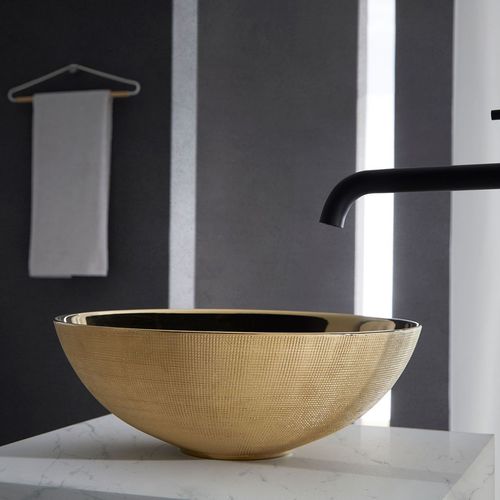 カウンタートップ型洗面器 - BREST - Bath Collection S.L. - 磁器製 / 円形 / 穴なし