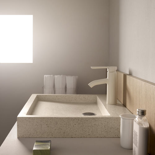 カウンタートップ型洗面器 - SOBARZO - Bath Collection S.L. - 花崗岩製 / 長方形 / 現代風