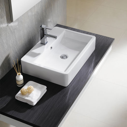 カウンタートップ型洗面器 - SANTANDER - Bath Collection S.L. - 磁器製 / 長方形 / 現代風