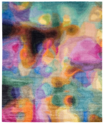 現代風絨毯 - ACTIVATE TURBO - JAN KATH - Contemporary Rug Art - 柄付き / ウール製 / 絹