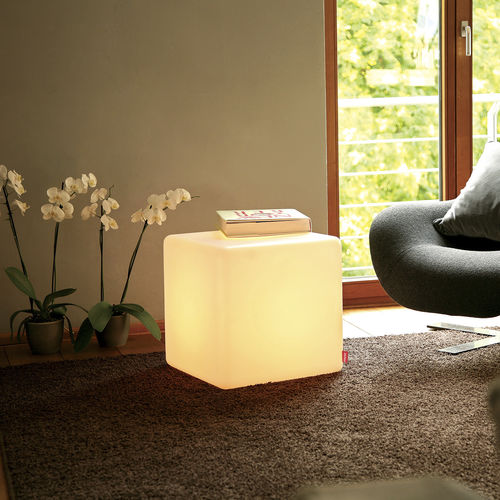 照明付きサイドテーブル - CUBE - MOREE - 現代風