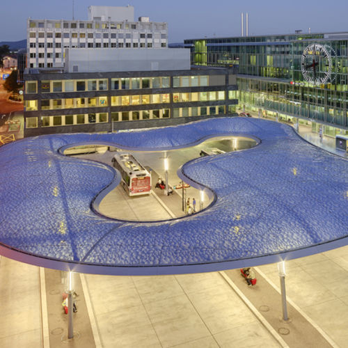 金属形態機能屋根システム - BUSBAHNHOF AARAU - Vector Foiltec - Texlon® ETFE / 業務用