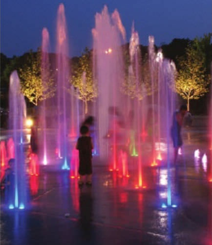 噴水用ジェットノズル - LED170 SERIES - WHITE OR RGB ILLUMINATED GROUND JET - Crystal Fountains