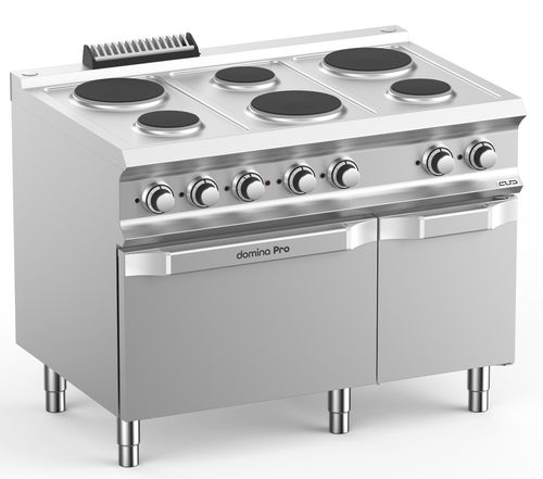 電動式オーブン付きコンロ - PR711FE - mbm - 業務用 / 6口 / 1口
