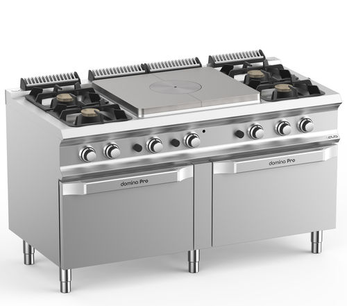 ガスオーブン付きコンロ - TPG7152FG4XL - mbm - 業務用 / 4口 / 1口