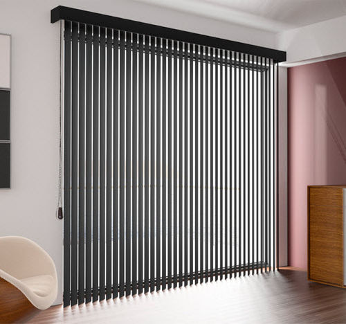縦型ブラインド - 89mm Vertical Slat - Luxmader - 窓用 / アルミニウム / 合成皮革