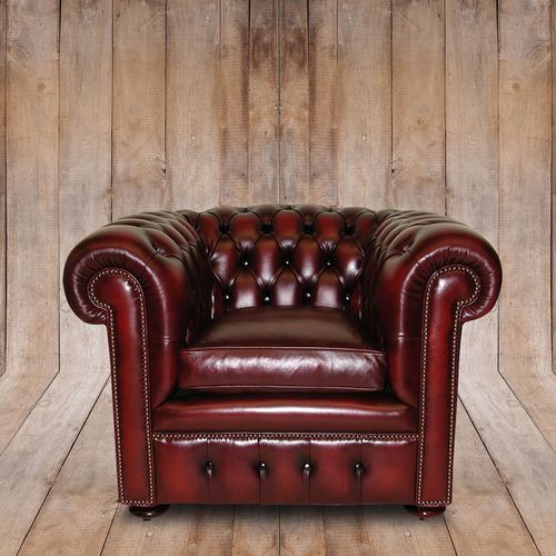 チェスタフィールドアームチェア - CLASSIC  - Kingsgate Furniture ltd - 革製 / 無垢材 / カスタマイズ可能