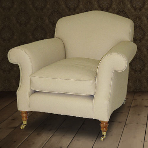 伝統的クラブチェア - Midhurst  - Kingsgate Furniture ltd - 革製 / 無垢材 / 取り外しできるクッション付き