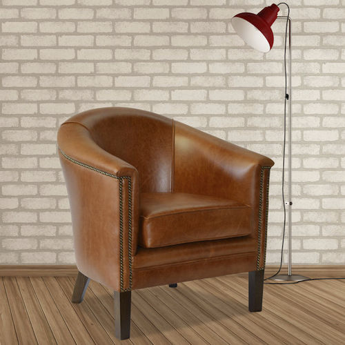 伝統的アームチェア - Manchester  - Kingsgate Furniture ltd - 革製 / 無垢材 / 取り外しできるクッション付き