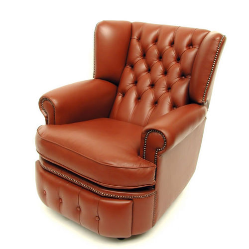 伝統的アームチェア - REGENCY - Kingsgate Furniture ltd - 革製 / フットレスト付き / ウィング