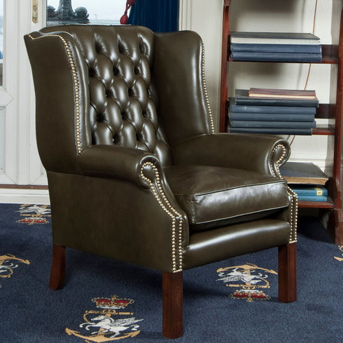 伝統的アームチェア - York - Kingsgate Furniture ltd - 布製 / 革製 / 無垢材