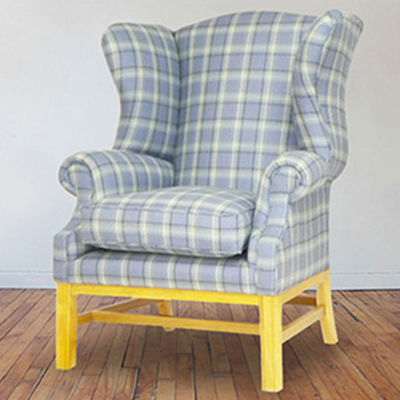 伝統的アームチェア - Kings - Kingsgate Furniture ltd - 布製 / 無垢材 / 取り外しできるクッション付き