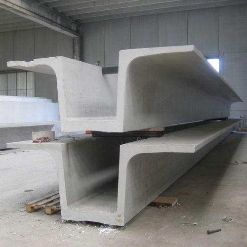 プレハブ コンクリート製梁 - EBAWE Anlagentechnik GmbH  - 対称断面図付き / I 型 / ダブル T