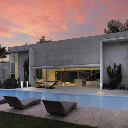 庭用照明ポール - RAGA - KREON - 現代風 / ステンレス製 / 銅製
