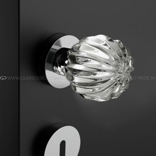 現代風ドアノブ - Margherita  - GLASS DESIGN Srl - 真ちゅう製 / クリスタル製 / サテン