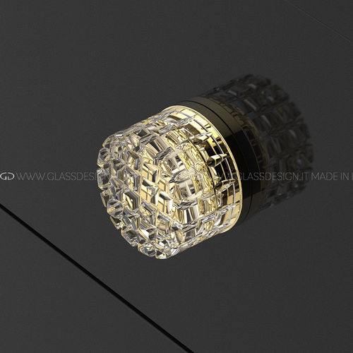 クラシック家具用ノブ - Carré - GLASS DESIGN Srl - 真ちゅう製 / クリスタル製