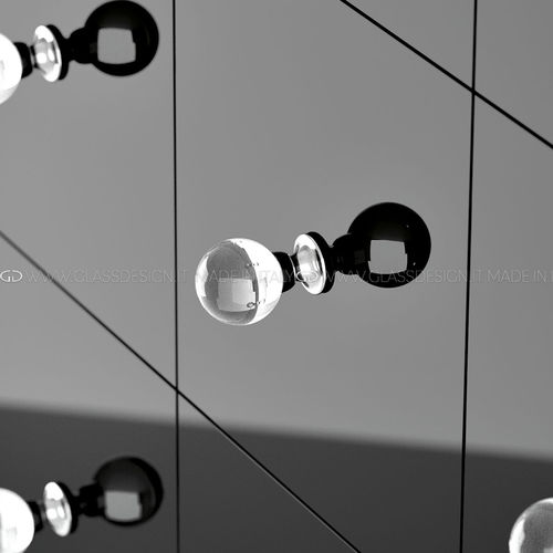 伝統的家具用ノブ - Sfera - GLASS DESIGN Srl - 真ちゅう製 / クリスタル製