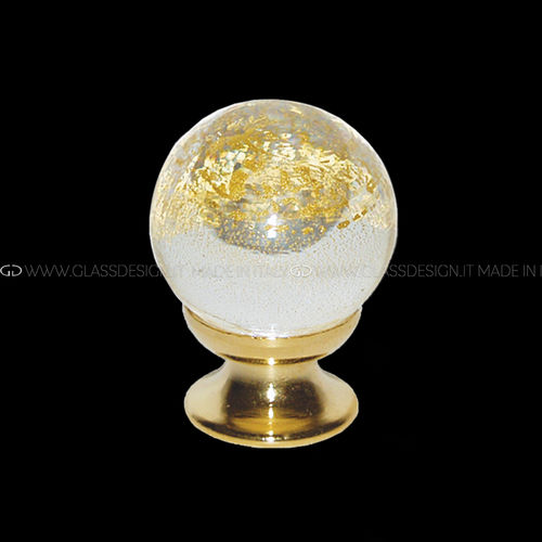 伝統的家具用ノブ - Murano - GLASS DESIGN Srl - 真ちゅう製 / ムラノガラス製