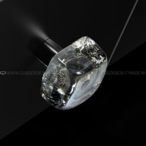 現代風家具用ノブ - Frozen - GLASS DESIGN Srl - 真ちゅう製 / ガラス製
