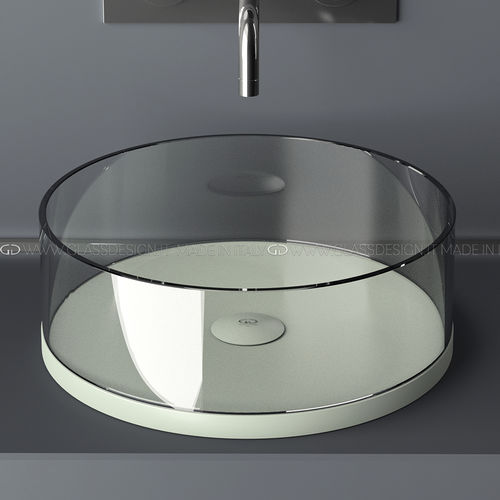 カウンタートップ型洗面器 - XTREME SMALL/MEDIUM - GLASS DESIGN Srl - ガラス製 / 円形 / 穴なし