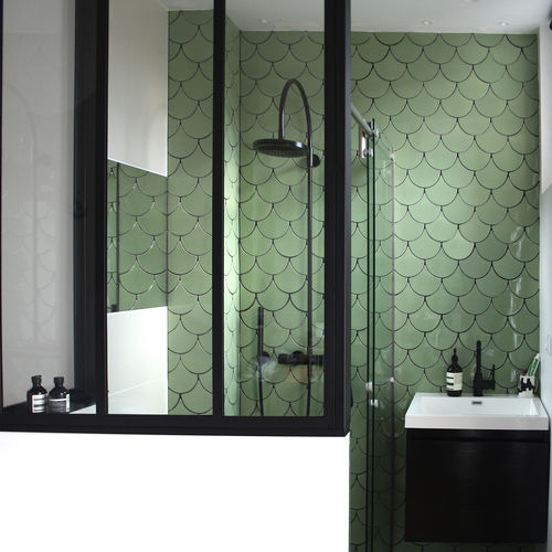 セラミック製タイル - ECAILLES - Normandy Ceramics - Carrelage Design - relief - 高光沢 / エナメル / サテン