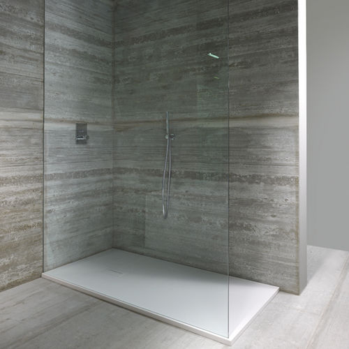 長方形シャワルームの床パネル - PTTOFLAT 01 - CASA BATH - 大理石 / 排水輸送管付