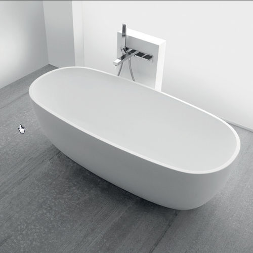 楕円形浴槽 - VASCA SMALL 01 - CASA BATH - 置き型 / 複合素材 / 白色