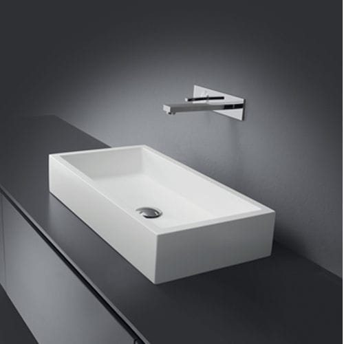 カウンタートップ型洗面器 - 03 - CASA BATH - セラミック製 / 長方形 / 現代風