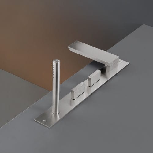 バスタブ用ダブルハンドル混合水栓 - BAR37 - CEADESIGN - カウンタートップ / ステンレス製 / バスルーム用