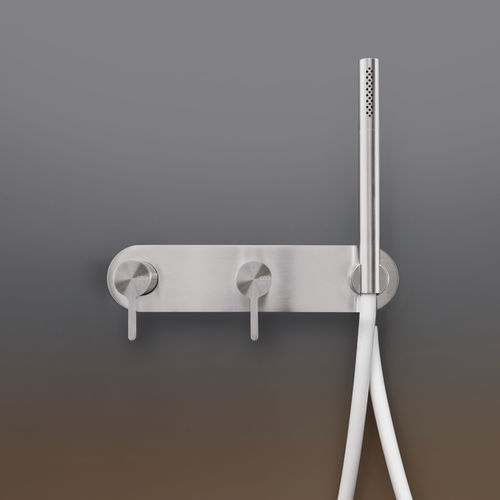 シャワー用ダブルハンドル混合水栓 - INV53 - CEADESIGN - バスタブ用 / 壁取り付け式 / ステンレス製