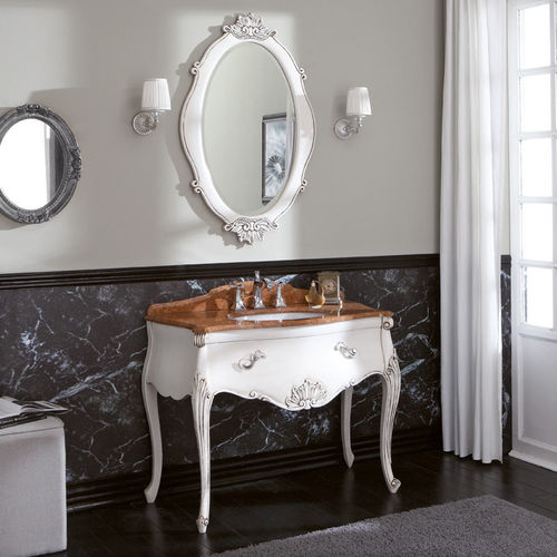 自立型洗面台 - VANITY INTAGLIATO 01 - LEGNOBAGNO - 無垢材 / 大理石 / 伝統的