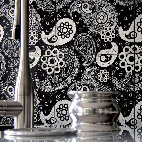 大理石タイル - ACQUAFORTE : PAISLEY - LITHOS MOSAICO ITALIA - 屋内用 / 地面用 / 柄付き