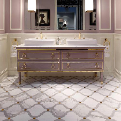 大理石タイル - ACQUALINE : PROVENCE - LITHOS MOSAICO ITALIA - 光沢 / 屋内用 / 地面用