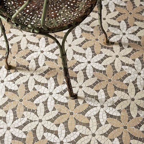 大理石モザイク - ARTISTIC : PRÉ DE FLEURS - LITHOS MOSAICO ITALIA - テクスチャード仕上げ / 屋内用 / 床