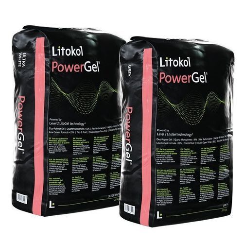 舗装スクリード用モルタル接着剤 - POWERGEL&reg; - LITOKOL - タイル用 / 石材用 / 壁用
