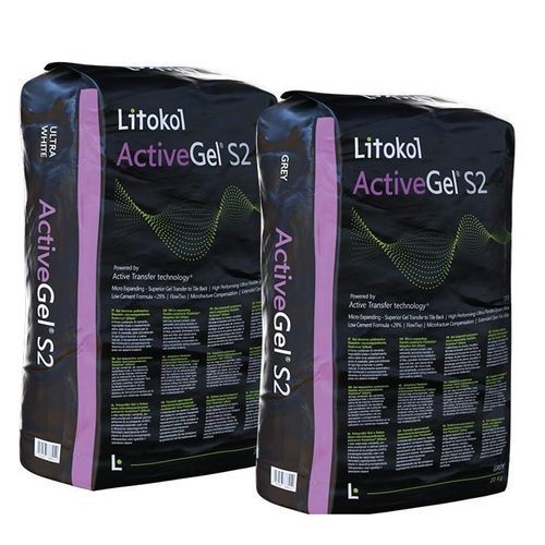 舗装スクリード用モルタル接着剤 - ACTIVEGEL&reg; S2 - LITOKOL - タイル用 / 石材用 / 壁用