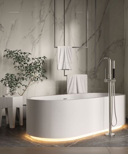 楕円形浴槽 - OLIVIA  - MOMA DESIGN - 自立式 / 壁付け型 / 住居用