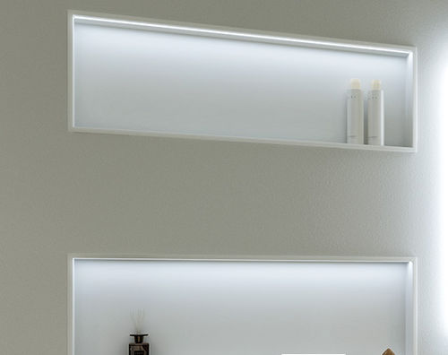 コーリアン®製壁ニッチ - CONTAINER - MOMA DESIGN - 長方形 / バスルーム用