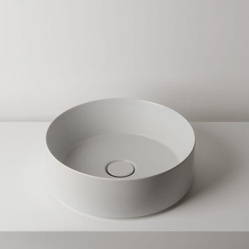 カウンタートップ型洗面器 - TRACK H14 - VALDAMA - セラミック製 / 円形 / 現代風