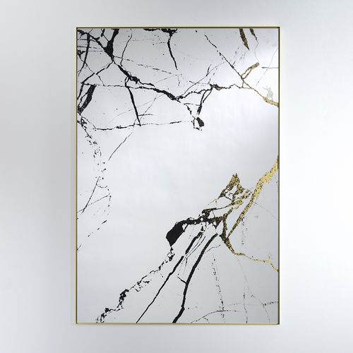 壁かけ式鏡 - MARBLE - DEKNUDT MIRRORS  - 業務用 / 現代風 / 長方形