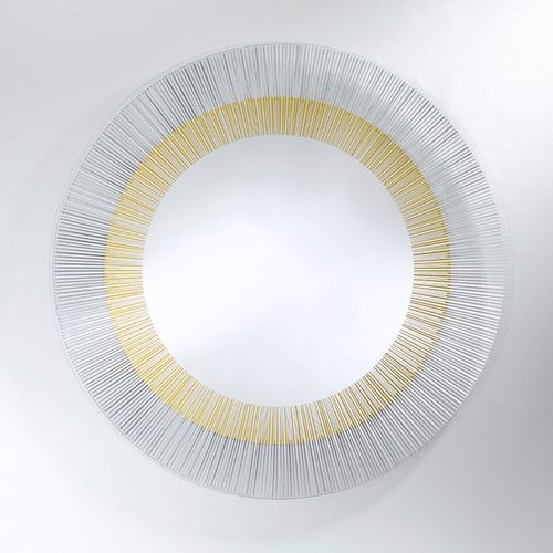 壁かけ式鏡 - Yoko Bronze - DEKNUDT MIRRORS  - 現代風 / 円形 / 透明