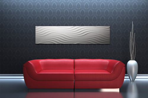 壁取り付け式装飾パネル - WAVE 3 - MUR design - リサイクル素材を使用 / 木製 / テクスチャード仕上げ