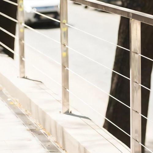 スチール製手すり - STAINLESS STEEL FRAME - Qingdao Jinfer International Co., Ltd. - ケーブル / 屋外用 / 階段用
