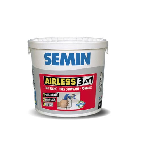 スムージング用塗料 - AIRLESS 3 EN 1 - SEMIN - 仕上げ / 屋内用 / 壁用